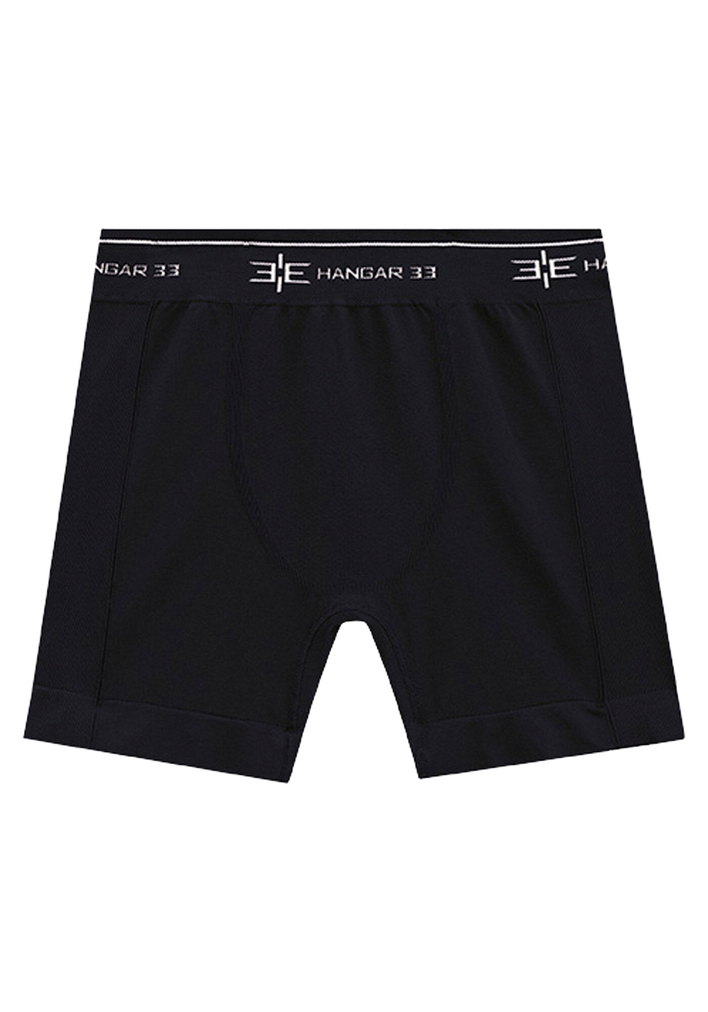 Cueca Boxer Em Malha De Microfibra Com El&aacute;stico, PRETO REATIVO, large.