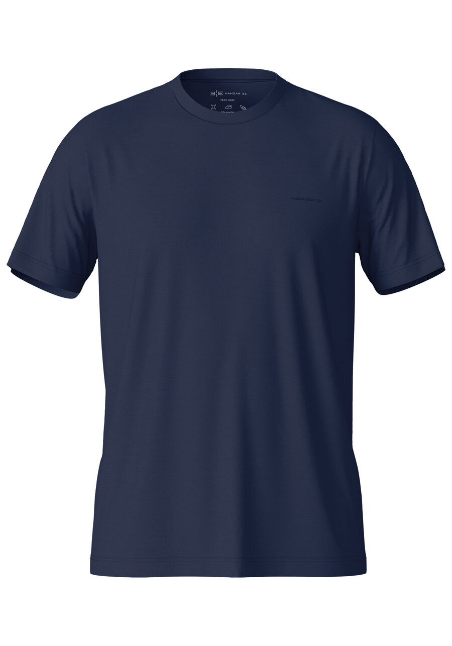 Camiseta Masculina em Malha Tech Skin, MARINHO ACTION. Camiseta Masculina em Malha Tech Skin, MARINHO ACTION, large.