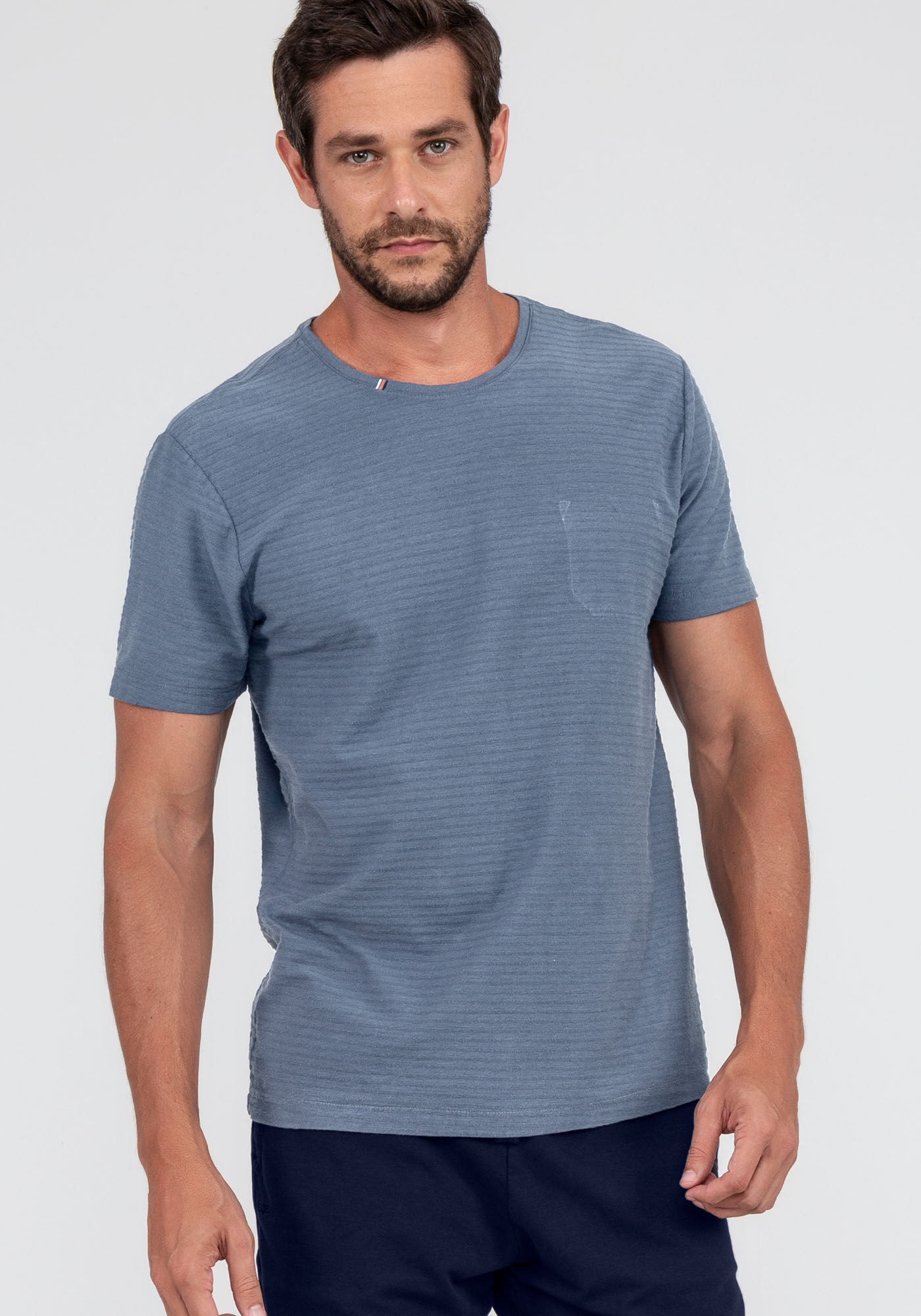 Camiseta Masculina Tal Pai Tal Filho Texturizada, AZUL DOCK, large.