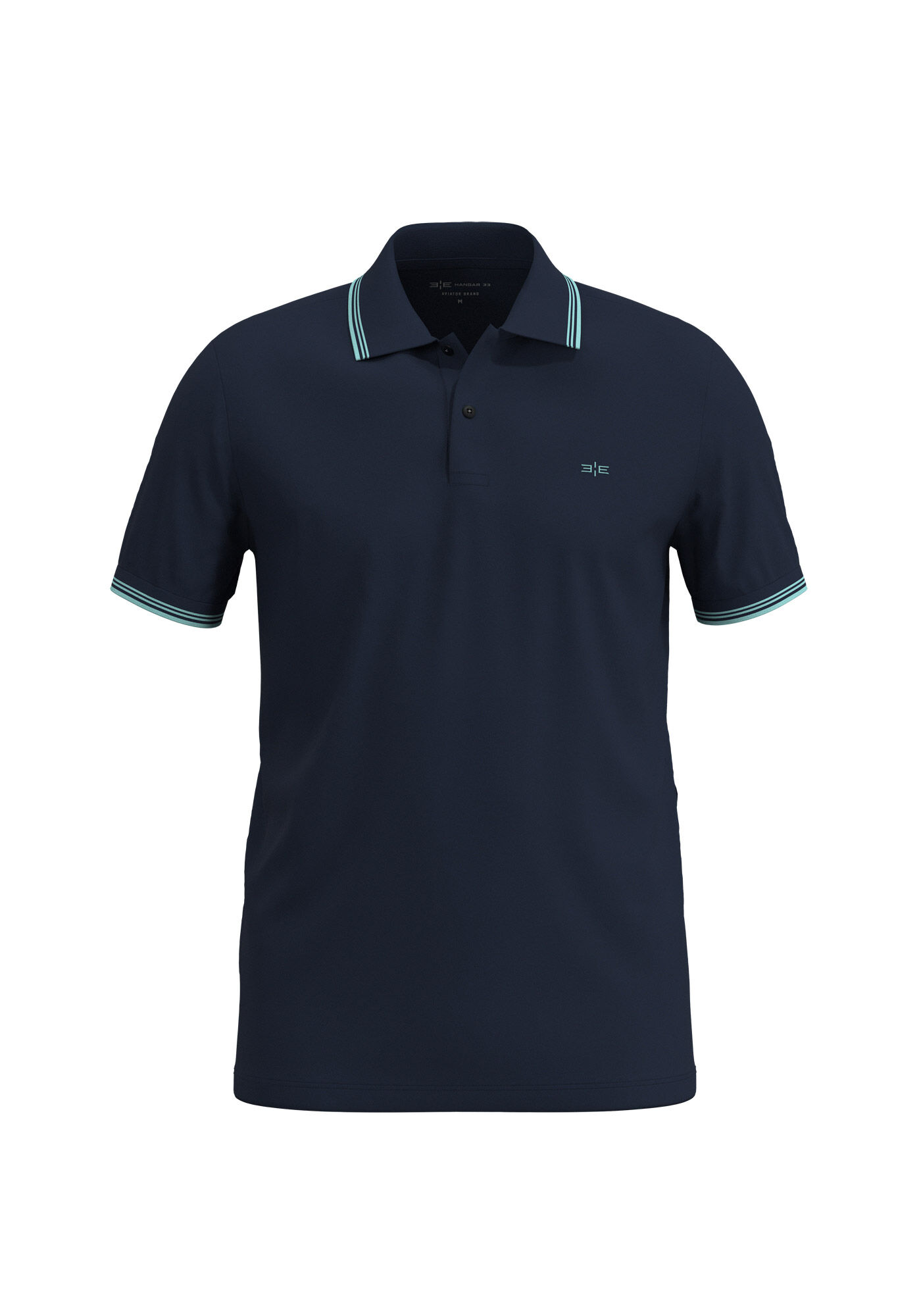 Camisa Polo De Mangas Curtas Em Algod&atilde;o Respons&aacute;vel, MARINHO IMPERIO, large.