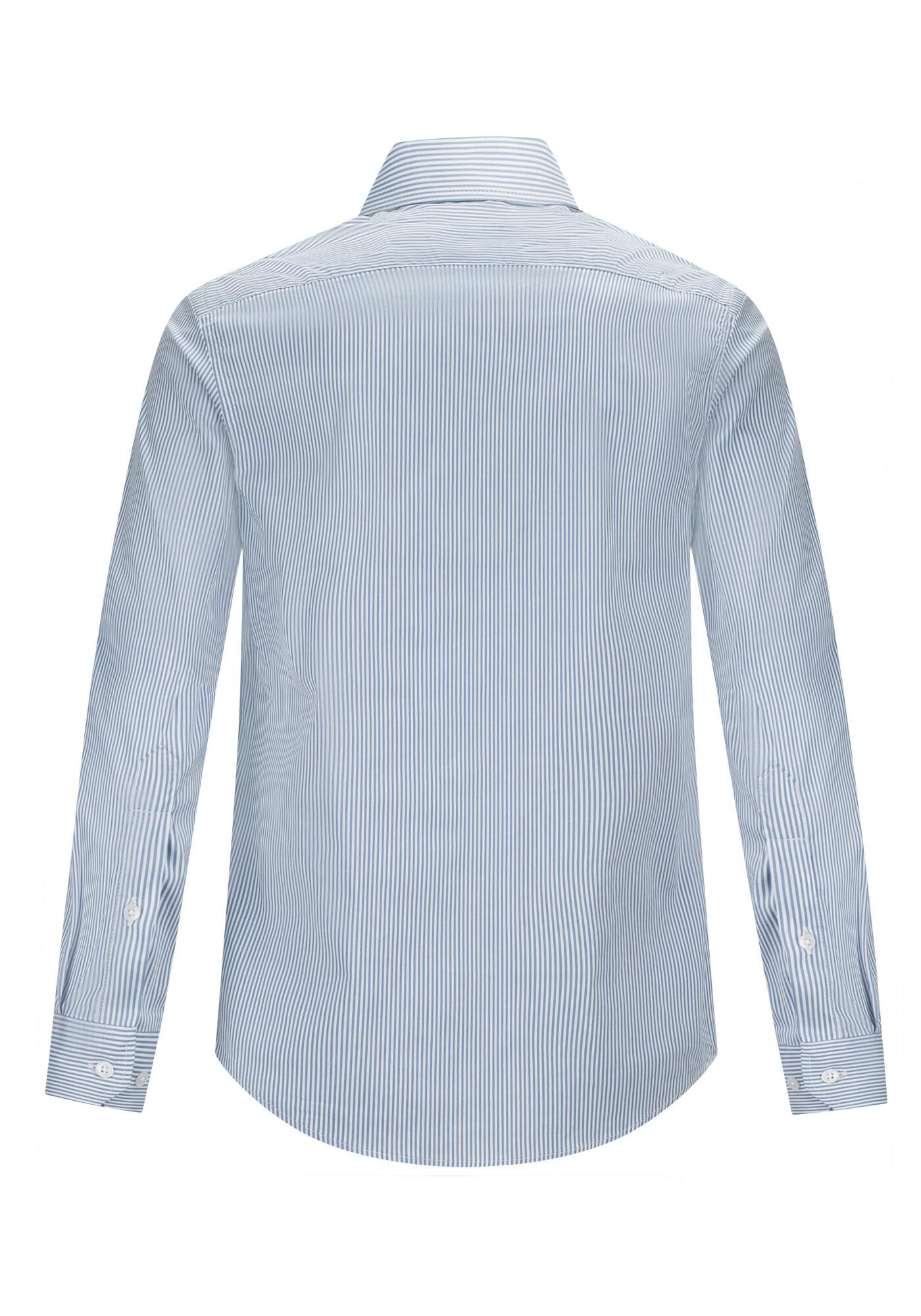 Camisa Masculina Slim Fit em Malha Poliamida, AZUL JEANS, large.