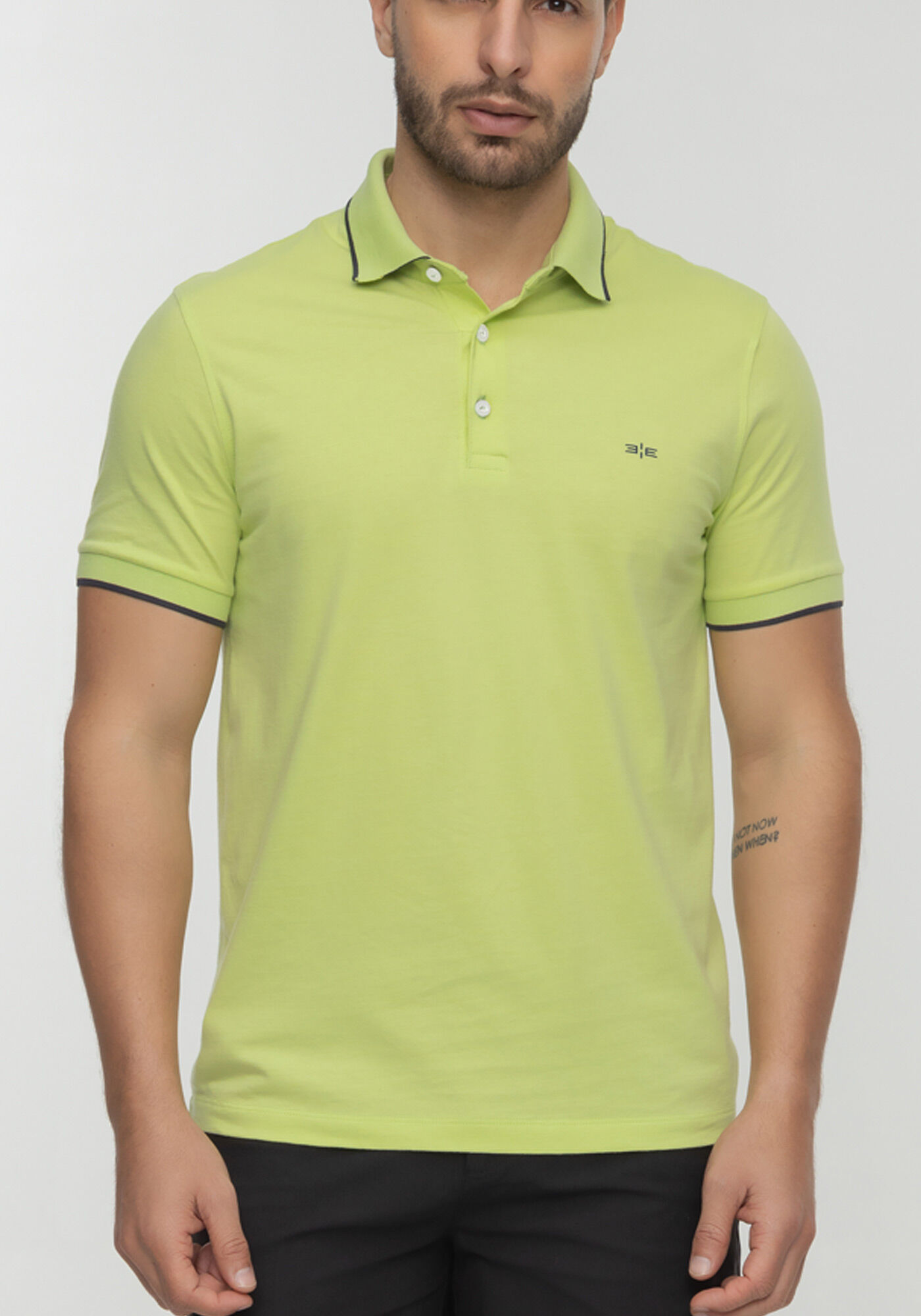 Camisa Polo Com Bot&otilde;es Em Malha De Algod&atilde;o Respons&aacute;vel, VERDE NAMIBIA, large.