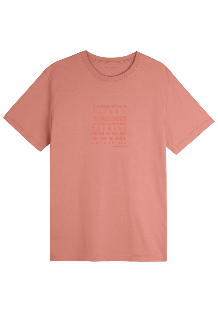Camiseta Masculina com Estampa Lettering, ROSA. Camiseta Masculina com Estampa Lettering, ROSA, large.