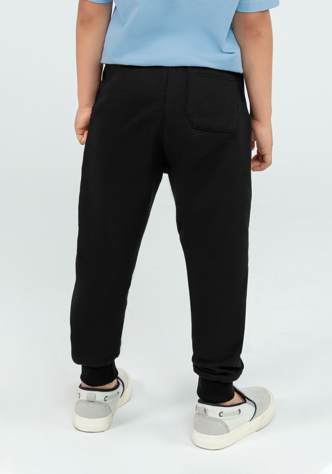 Cal&ccedil;a em Moletom com Bolsos Tal Pai Tal Filho Infantil, PRETO REATIVO, large.