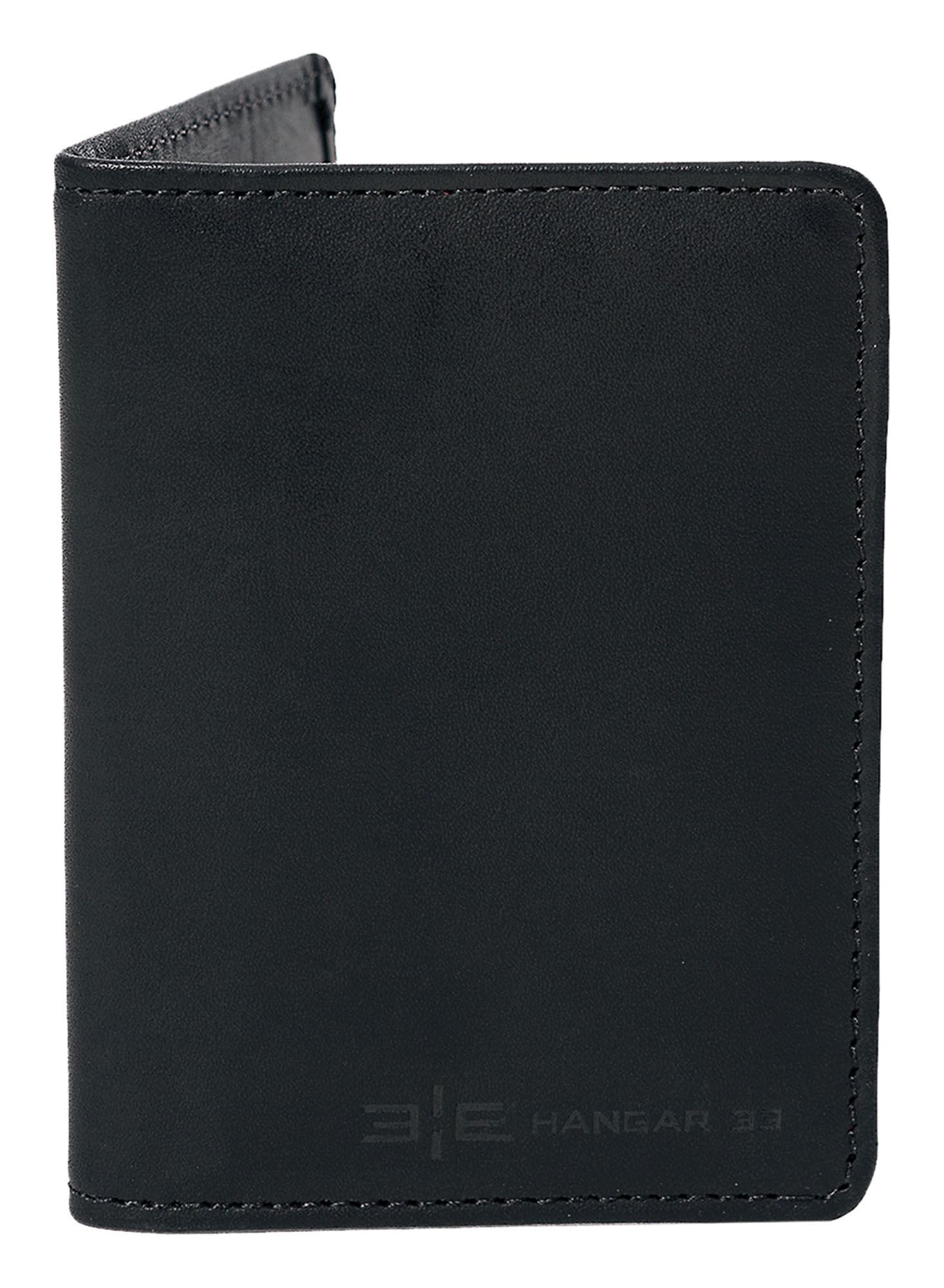 Carteira Porta Cart&atilde;o De Couro Masculina, PRETO REATIVO, large.