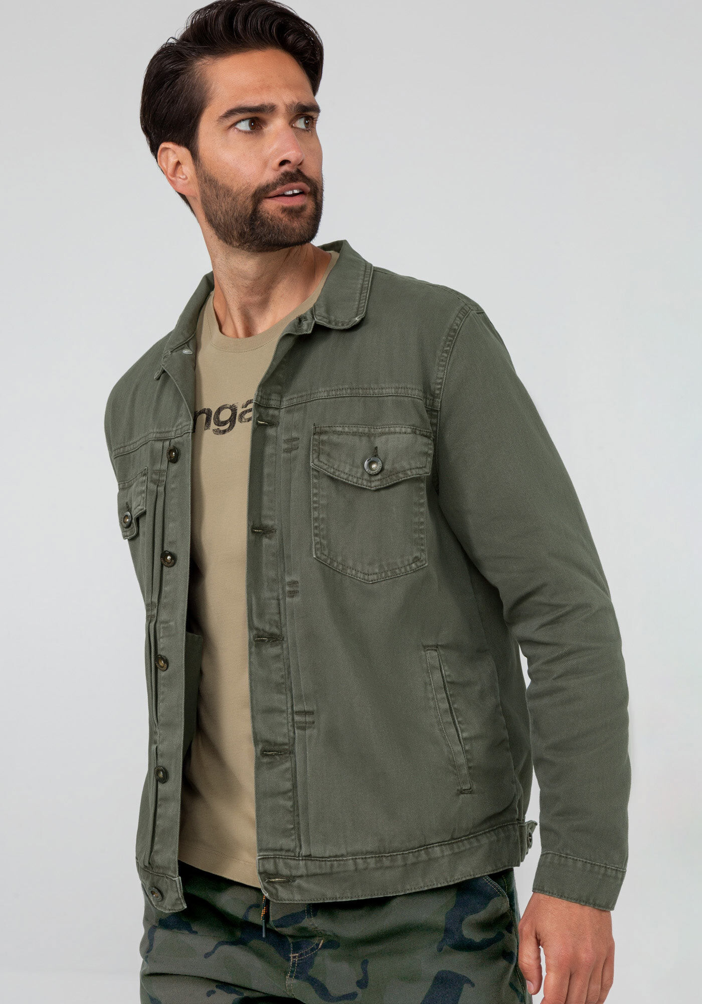 Casaco sarja hot sale masculino