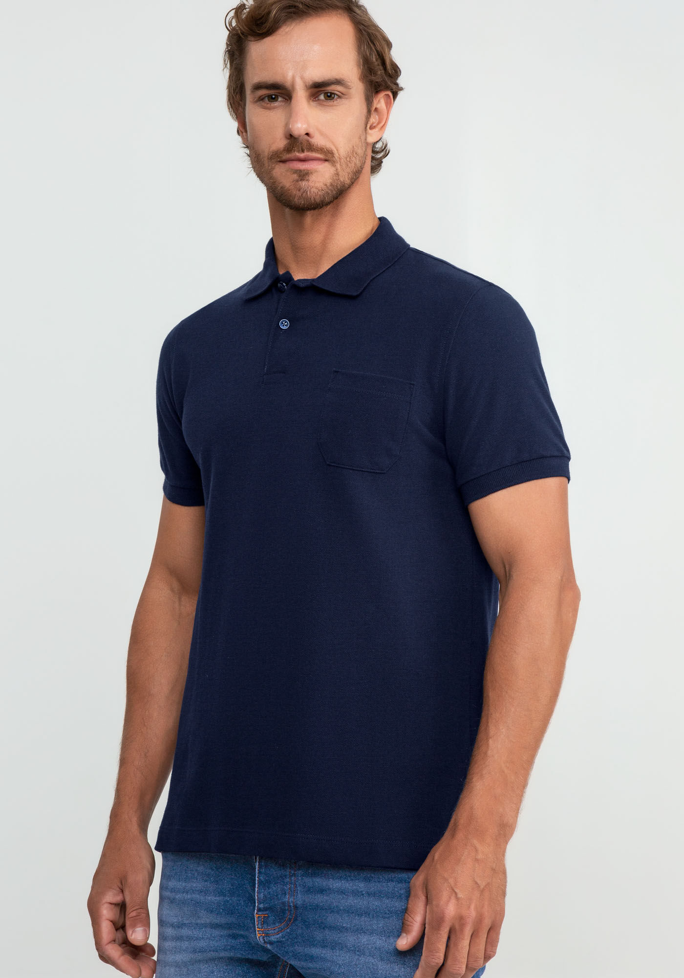Camisa polo base jeans discount