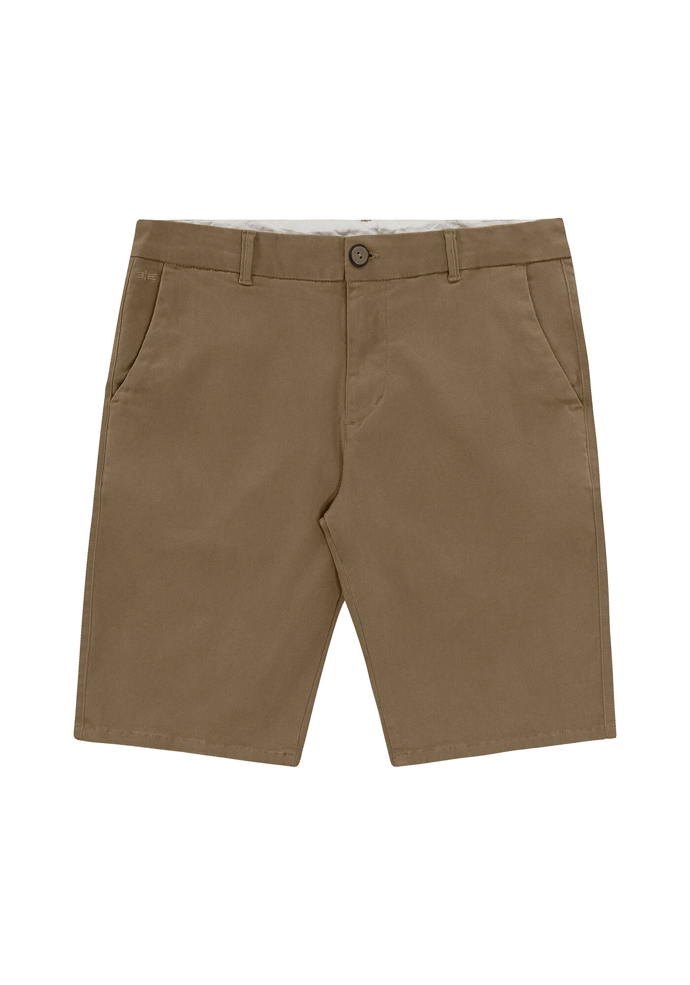 Bermuda Chino Masculina Reta, CAQUI, large.
