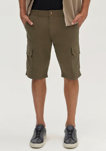 Bermuda Sarja Masculina Reta Chino Cargo, VERDE GUS. Bermuda Sarja Masculina Reta Chino Cargo, VERDE GUS, large.