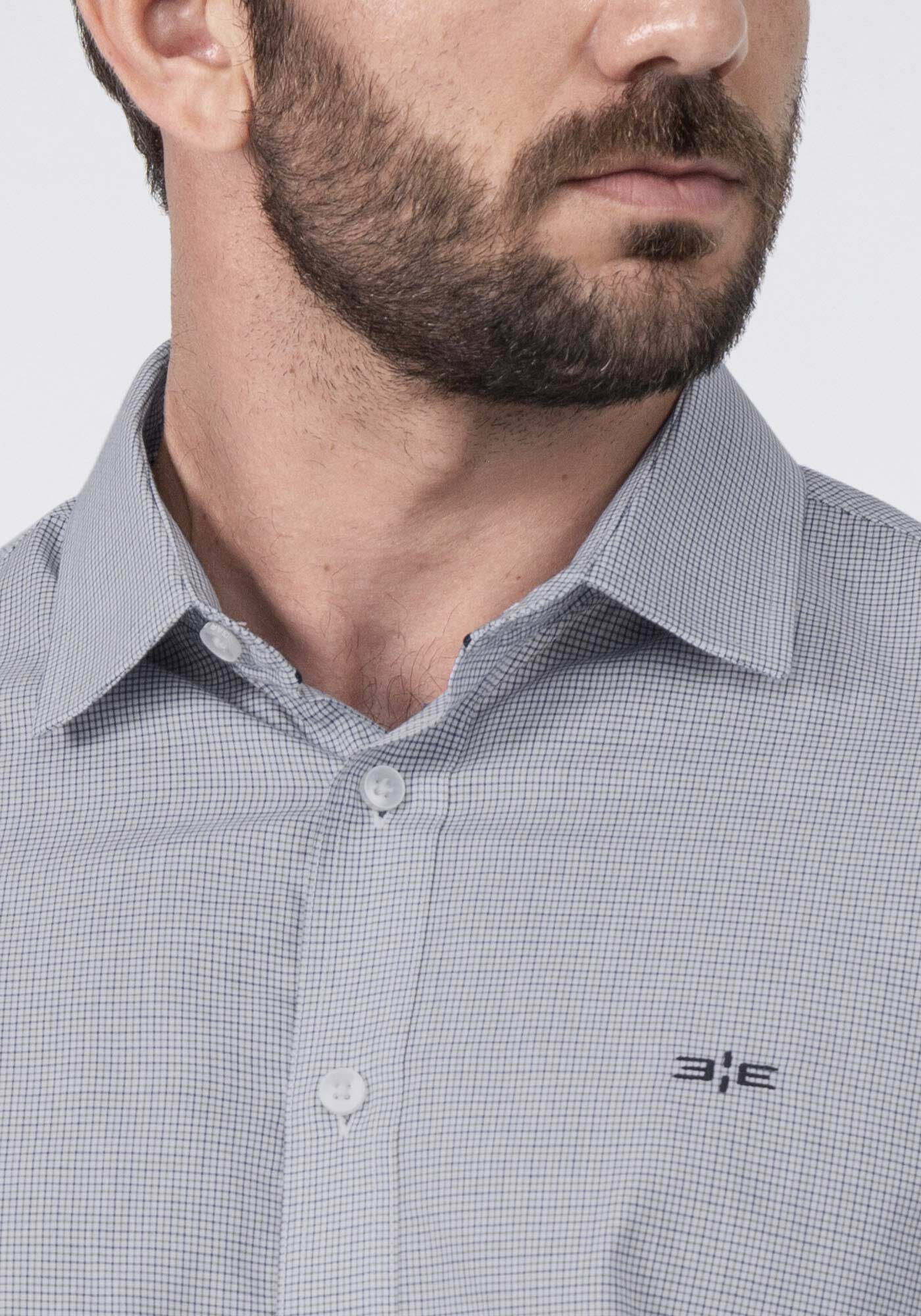 Camisa Masculina Slim Fit em Tricoline Hangar 33