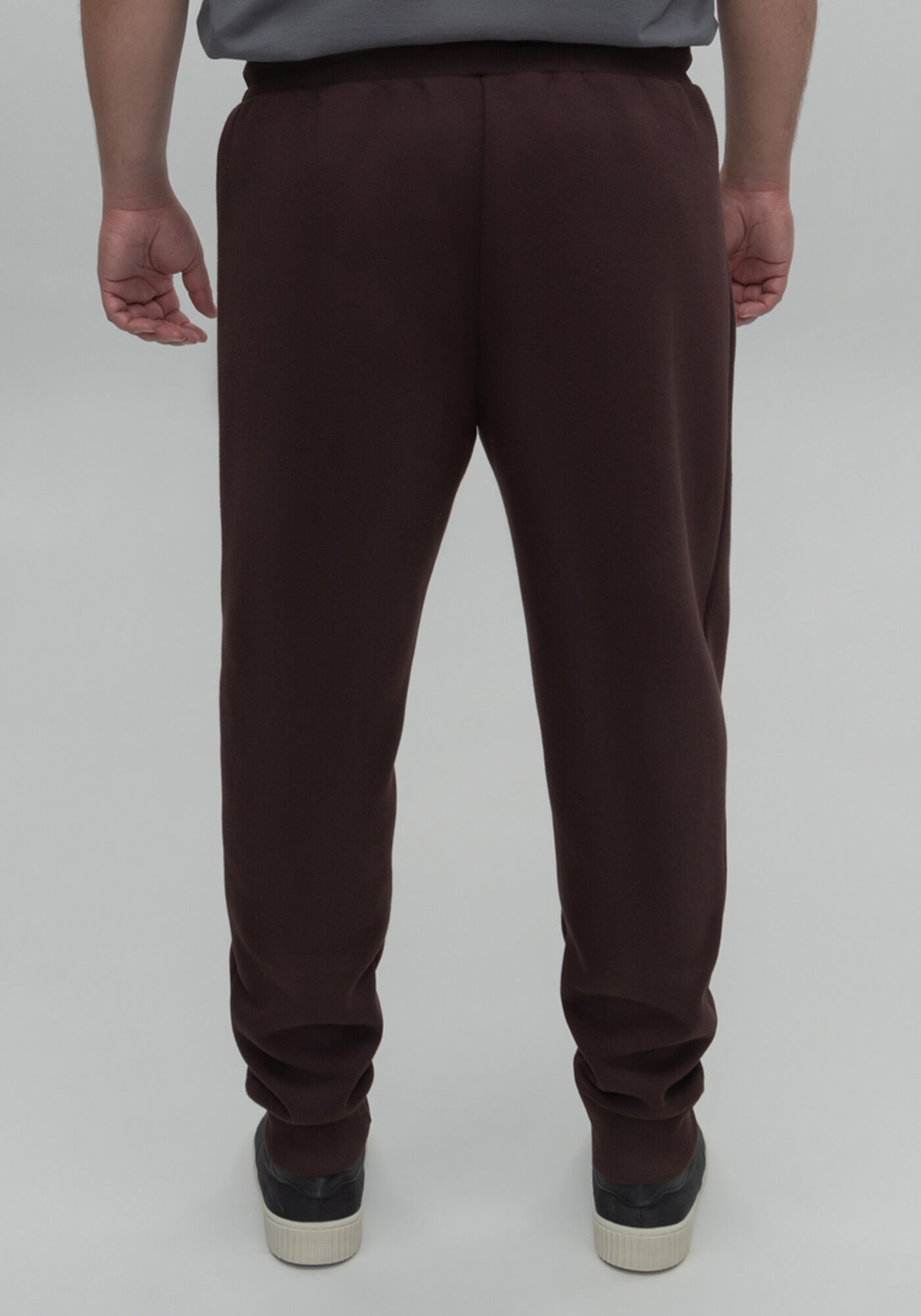 Cal&ccedil;a Em Moletom Peluciado Com Cadar&ccedil;o E Bolsos Big & Tall, MARROM EGGPLANT, large.