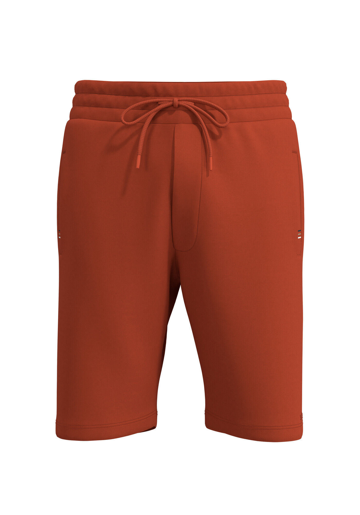 Bermuda Em Moletom Texturizado Com Bolsos Embutidos, LARANJA TAURI, large.