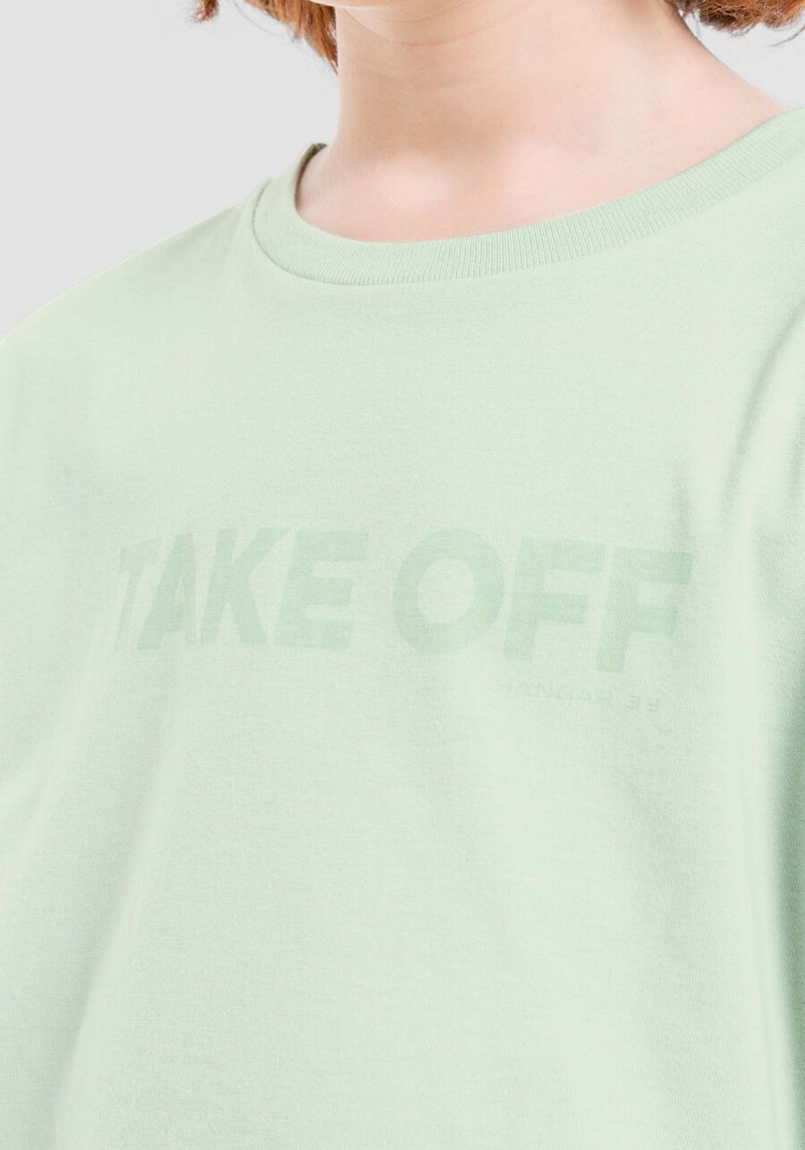 Camiseta Infantil Manga Curta Tal Pai Tal Filho, VERDE ARAGON. Camiseta Infantil Manga Curta Tal Pai Tal Filho, VERDE ARAGON, large.