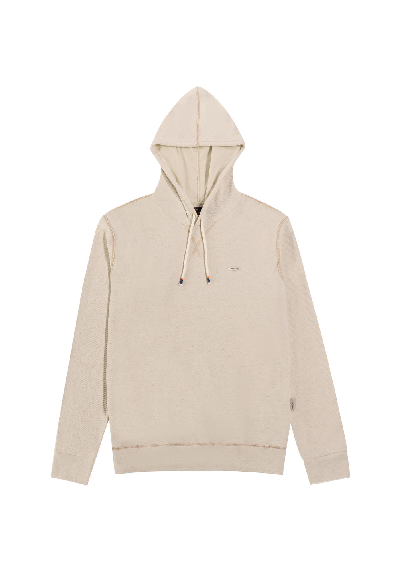 Blus&atilde;o Masculino em Moletom Linho com Capuz, BEGE SYSTEM, large.