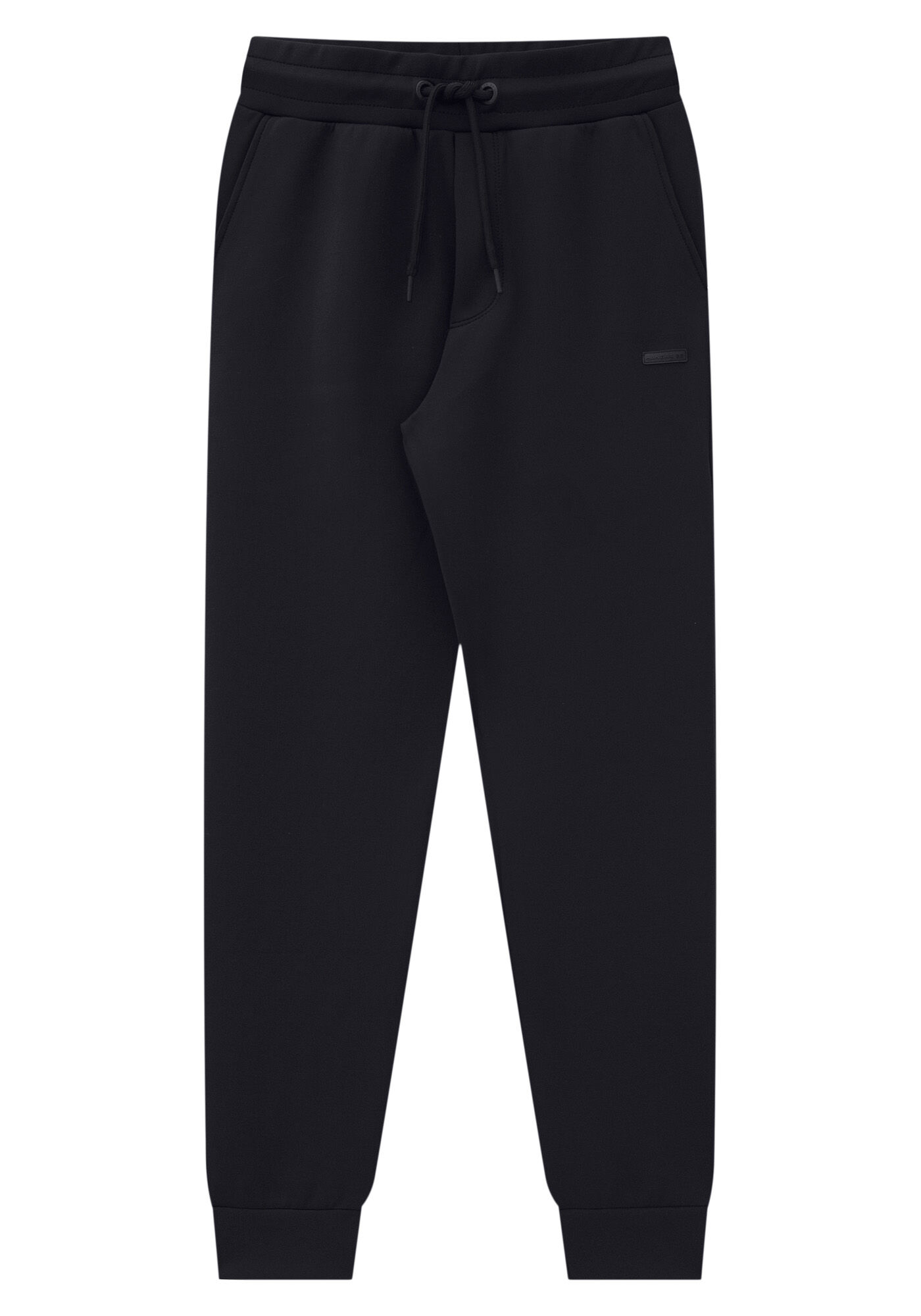 Cal&ccedil;a Jogger Juvenil em Moletom Splash, PRETO REATIVO, large.