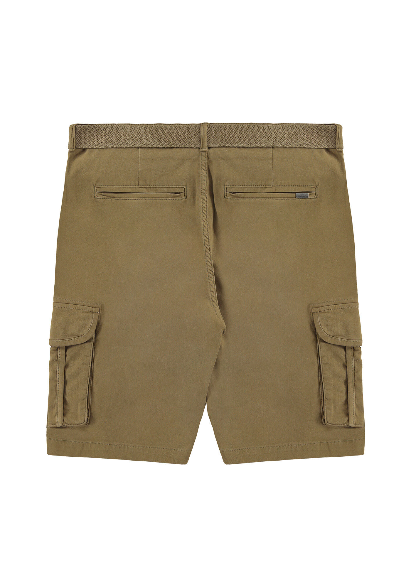 Bermuda Sarja Reta Cargo com Cinto, CAQUI RAIZ, large.