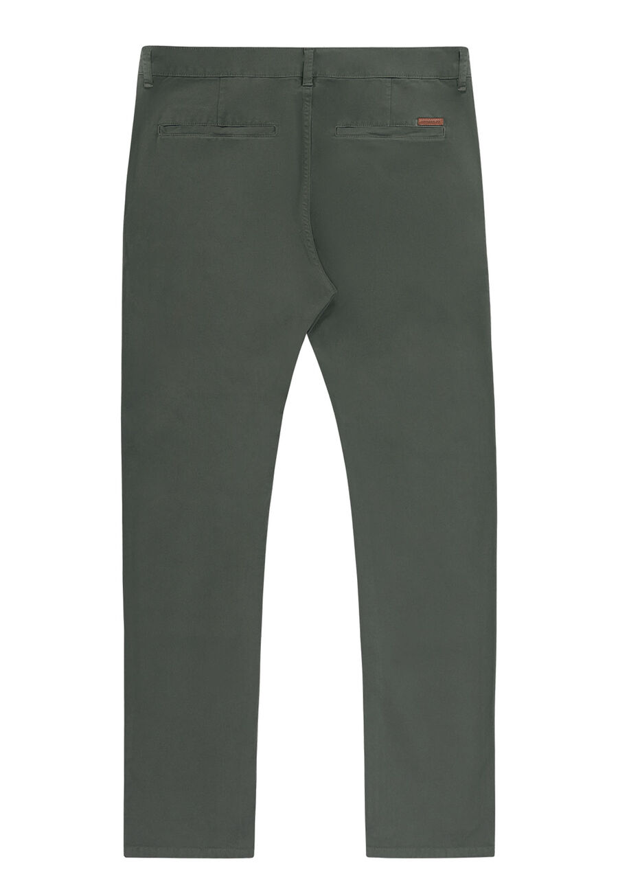Calça Slim Turbofan Em Sarja Com Elastano, VERDE FURIA. Calça Slim Turbofan Em Sarja Com Elastano, VERDE FURIA, large.