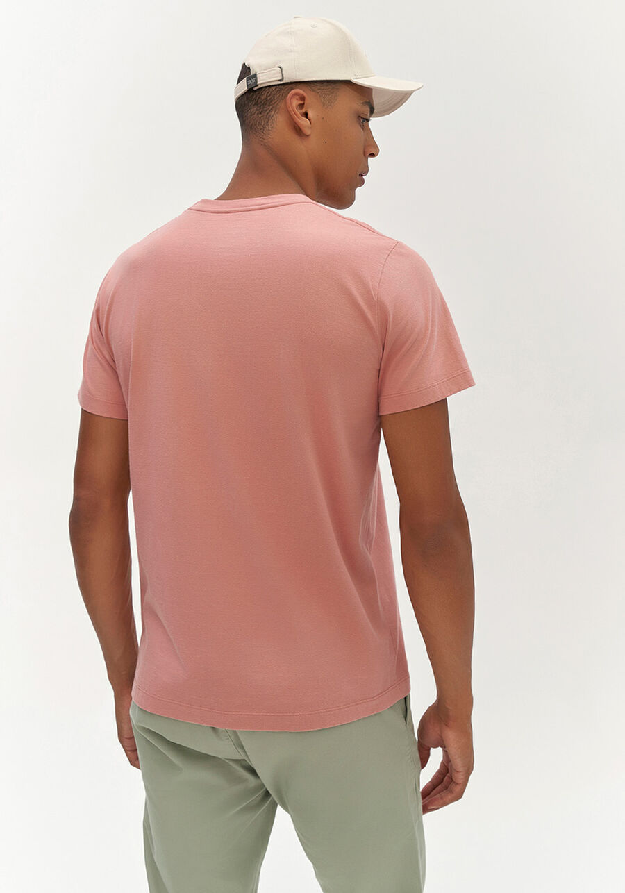 Camiseta Masculina com Estampa Lettering, ROSA. Camiseta Masculina com Estampa Lettering, ROSA, large.