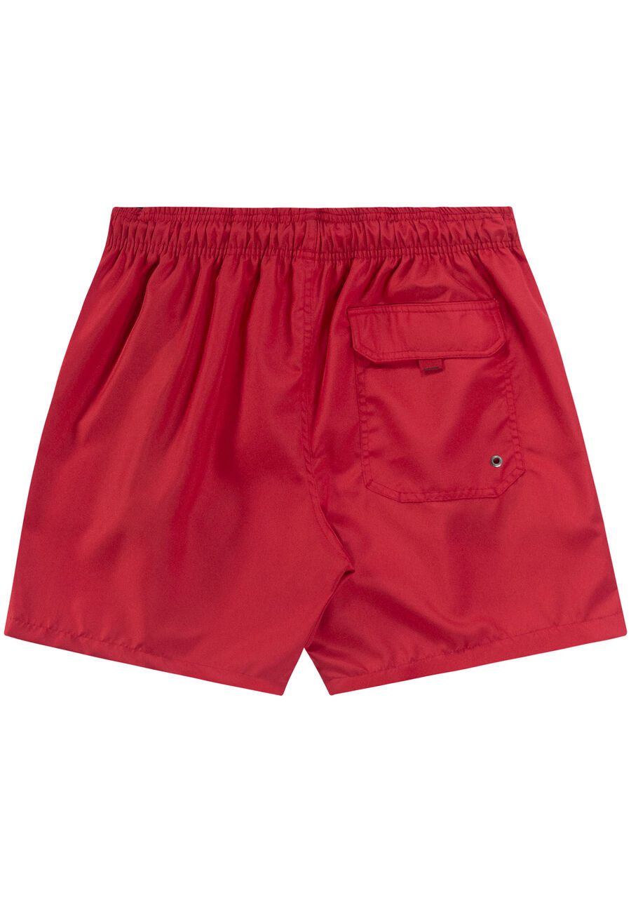 Shorts Masculino em Tecido Plano com Cadarço, VERMELHO SKETCH. Shorts Masculino em Tecido Plano com Cadarço, VERMELHO SKETCH, large.