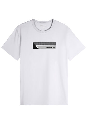 Camiseta Masculina em Malha Cotton Estampada, BRANCO. Camiseta Masculina em Malha Cotton Estampada, BRANCO, large.