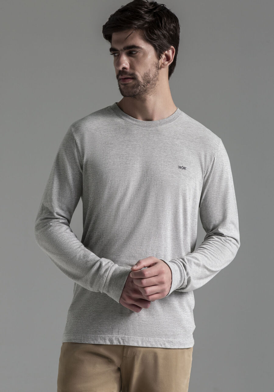 Camiseta Manga Longa Masculina Tal Pai Tal Filho, MESCLA MEDIO. Camiseta Manga Longa Masculina Tal Pai Tal Filho, MESCLA MEDIO, large.
