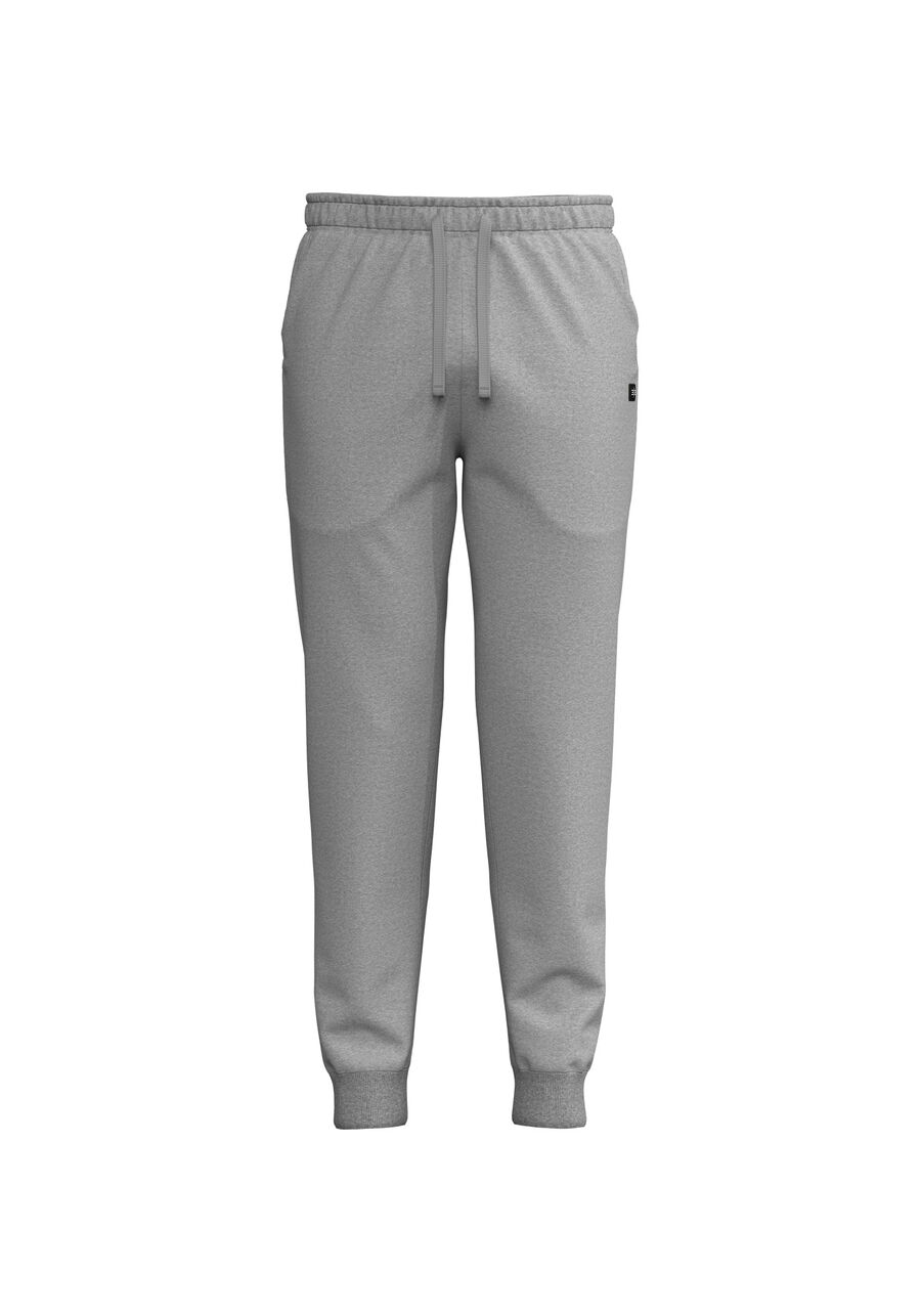 Calça Em Moletom Felpado Com Cadarço E Bolsos Funcionais, MESCLA MEDIO. Calça Em Moletom Felpado Com Cadarço E Bolsos Funcionais, MESCLA MEDIO, large.