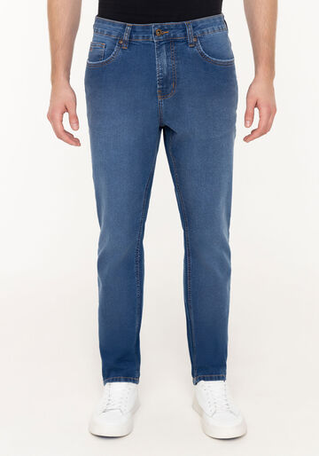 Calça Jeans Slim Turbofan Com Bolsos E Elastano Masculina, JEANS. Calça Jeans Slim Turbofan Com Bolsos E Elastano Masculina, JEANS, large.