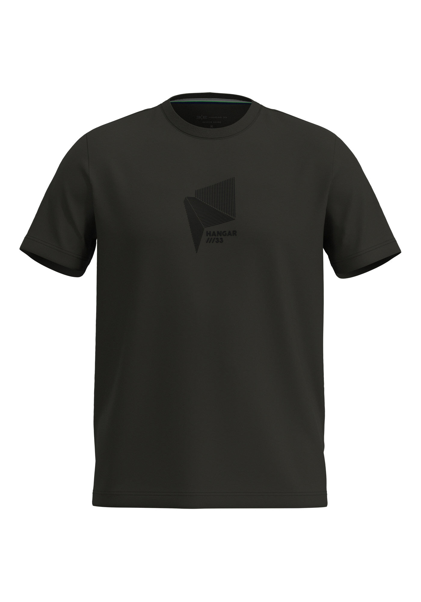 Camiseta Com Estampa Localizada Em Malha Liocel, PRETO, large.