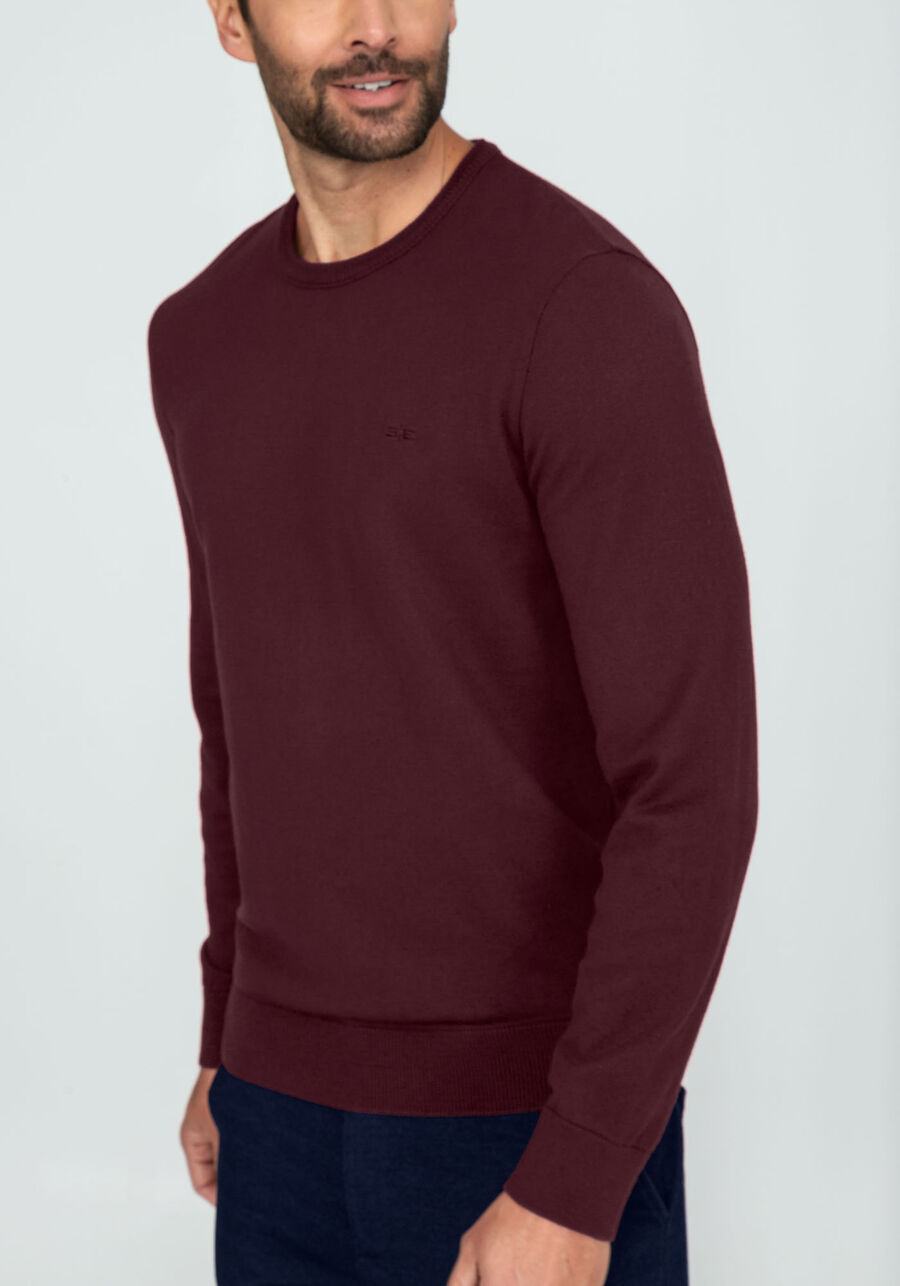 Blusão Masculino em Tricô, BORDO WITCH. Blusão Masculino em Tricô, BORDO WITCH, large.