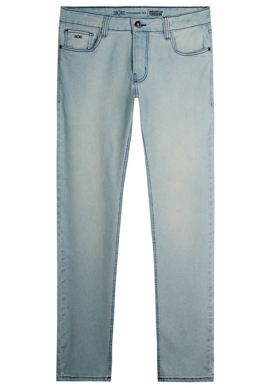 Calça Jeans Slim Com Elastano Masculina Turbofan, JEANS. Calça Jeans Slim Com Elastano Masculina Turbofan, JEANS, large.