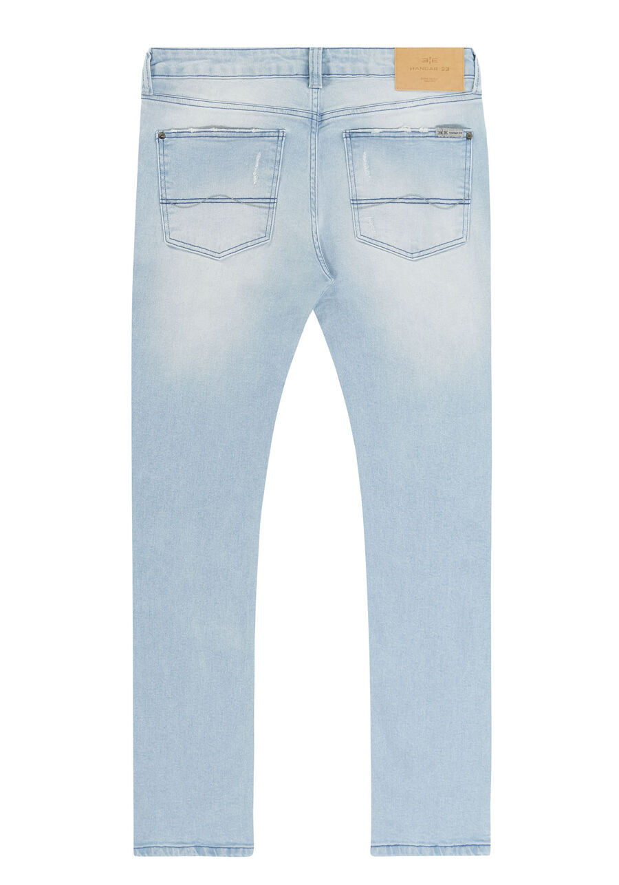 Calça Jeans Masculina Slim Délavé com Elasticidade, JEANS, large.