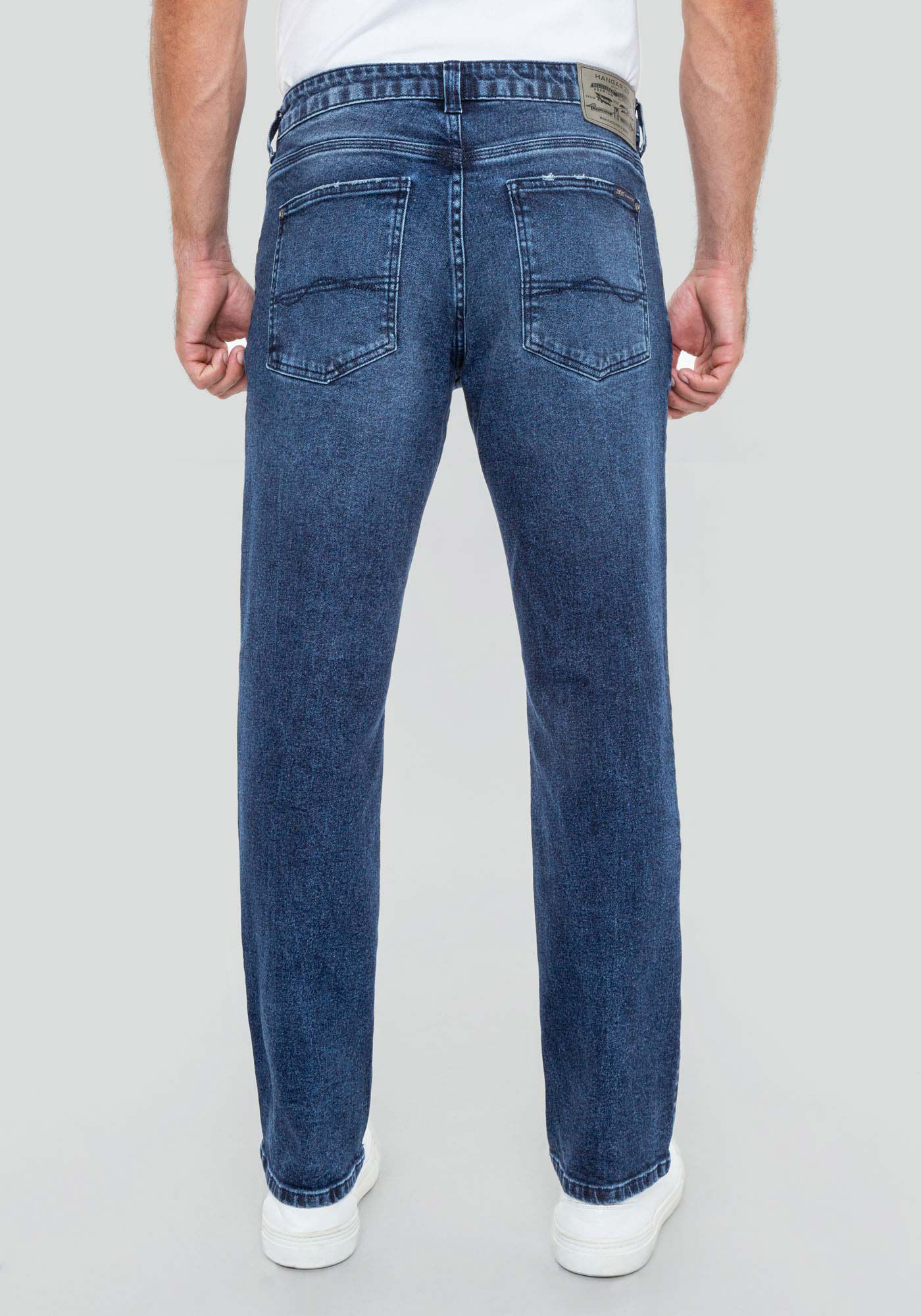 Cal&ccedil;a Jeans Masculina Reta Marmorizada, JEANS, large.
