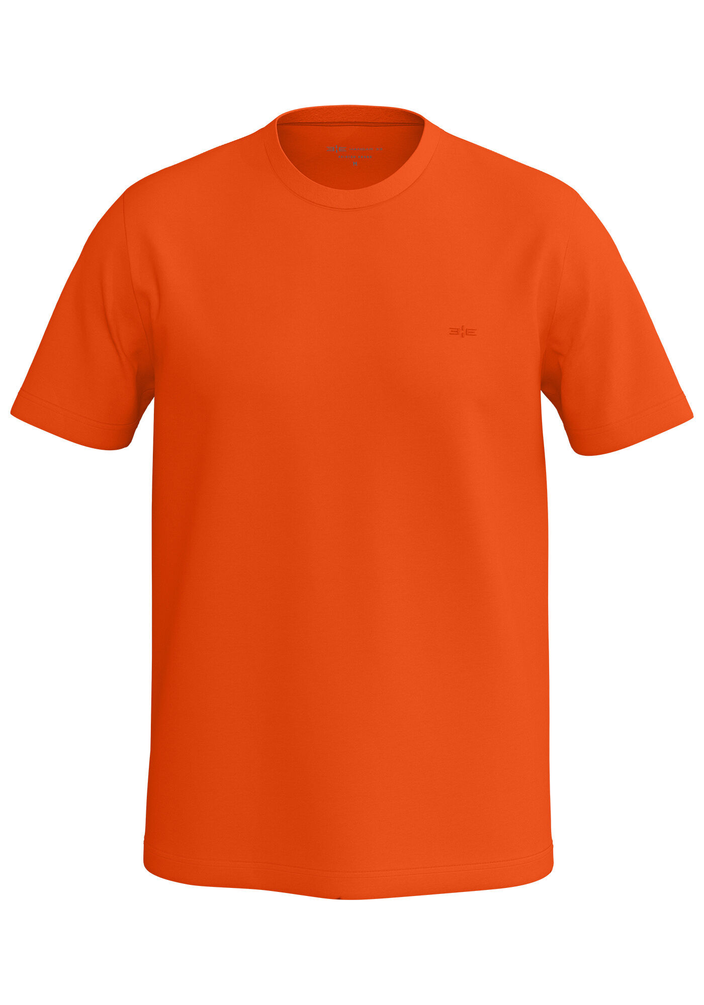 Camiseta B&aacute;sica De Mangas Curtas Colors, LARANJA VIBRANTE, large.
