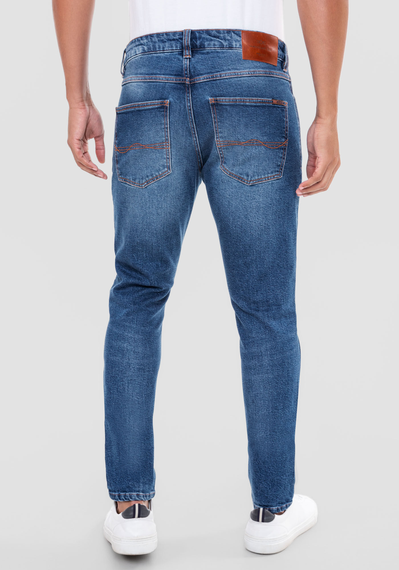 Calças jeans new arrivals com elastano masculina