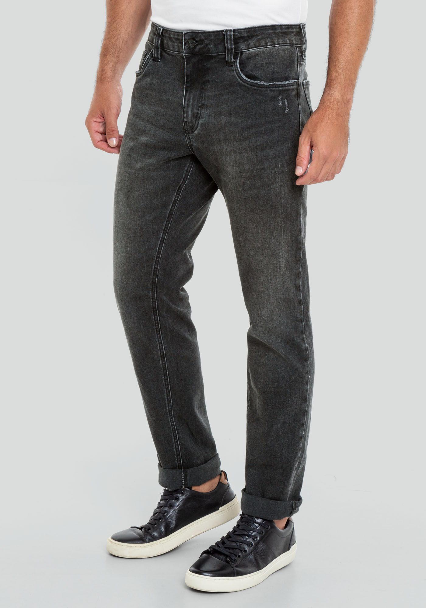 Calça jeans masculina sales cinza