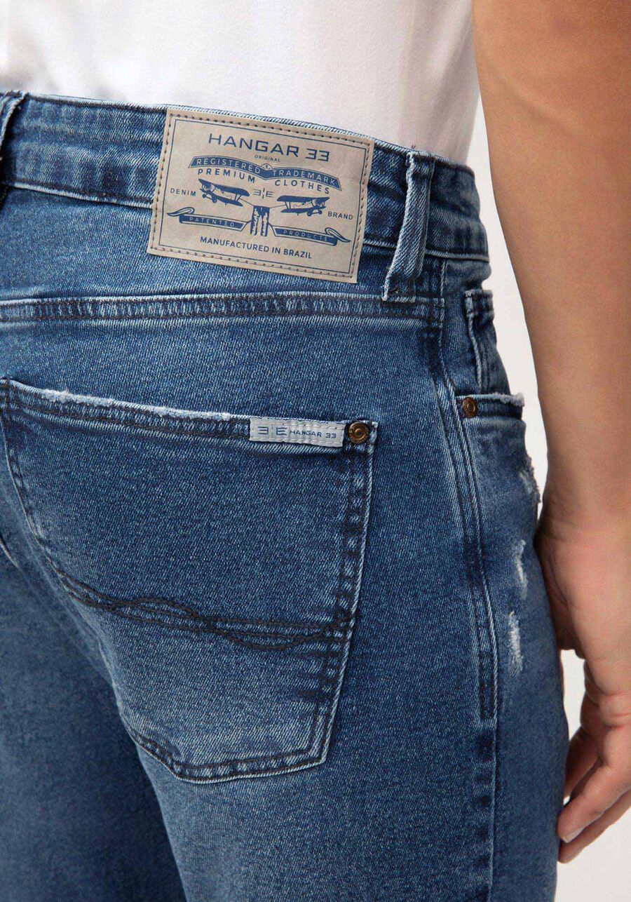 Calça Jeans Masculina Skinny com Elasticidade, JEANS. Calça Jeans Masculina Skinny com Elasticidade, JEANS, large.