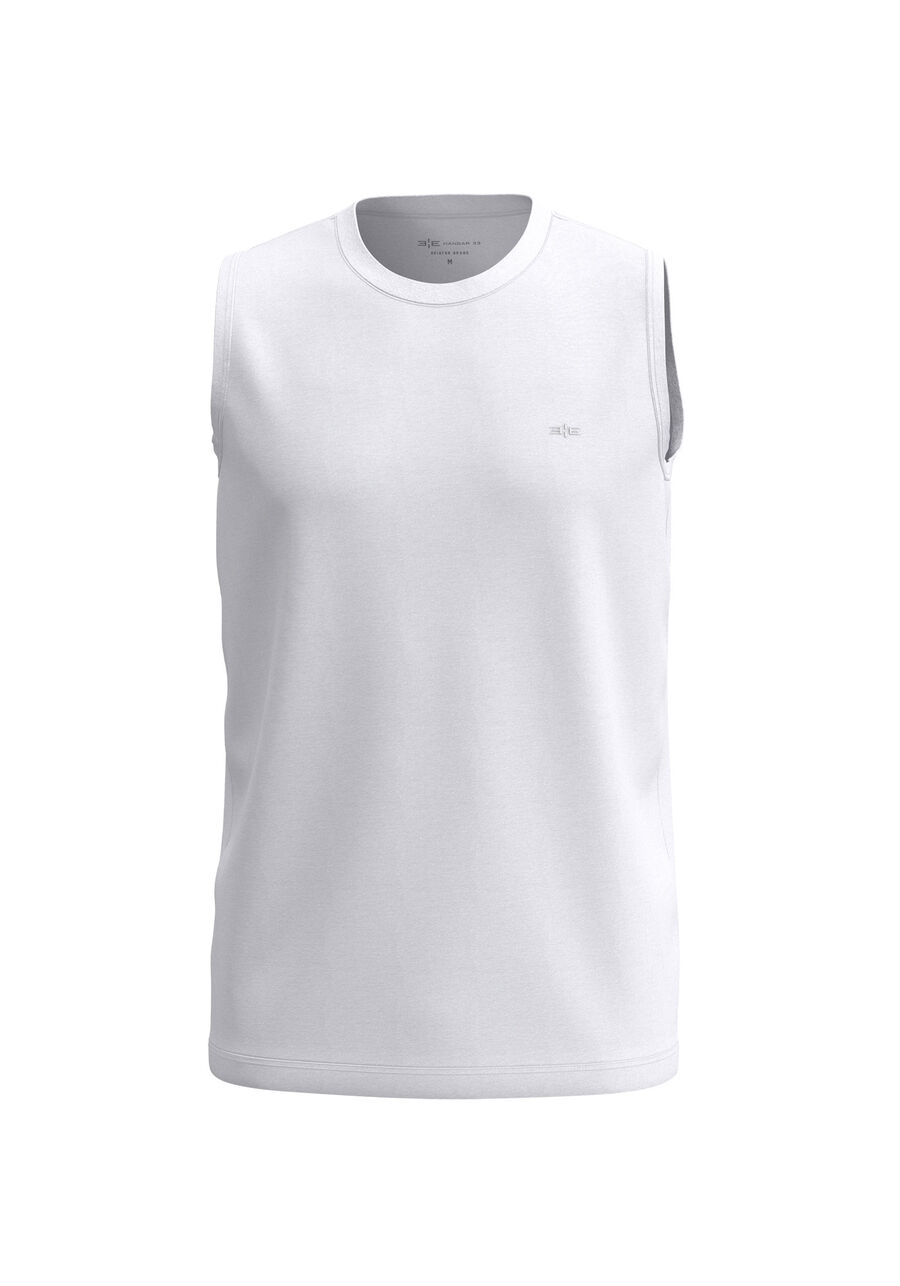 Regata Colors Em Meia Malha De Algodão Responsável, BRANCO. Regata Colors Em Meia Malha De Algodão Responsável, BRANCO, large.