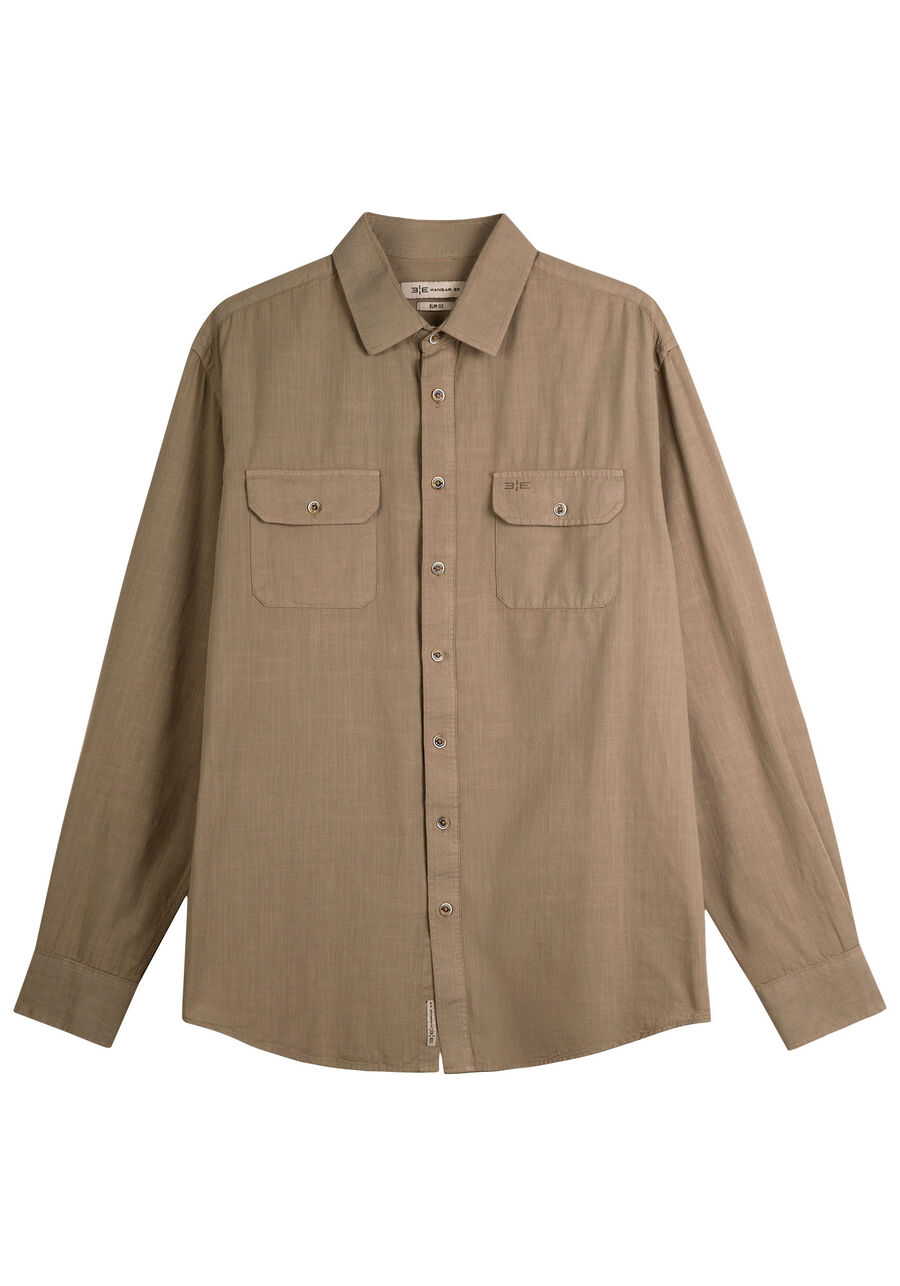 Camisa Masculina Comfort Tal Pai Tal Filho, BEGE PANAMA. Camisa Masculina Comfort Tal Pai Tal Filho, BEGE PANAMA, large.