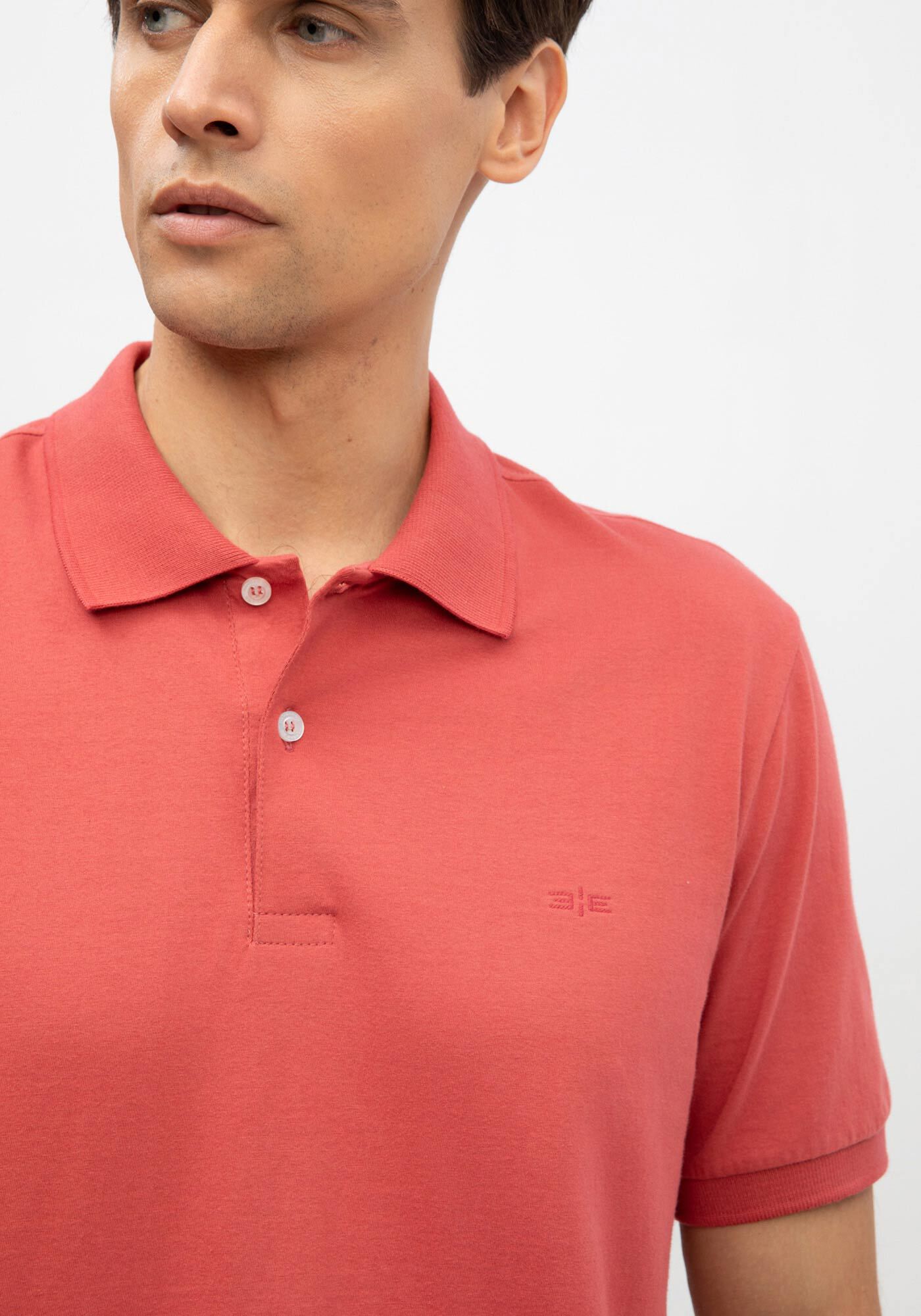 Camisa Polo Colors De Mangas Curtas Em Meia Malha De Algod&atilde;o, ROSA ASTRO, large.