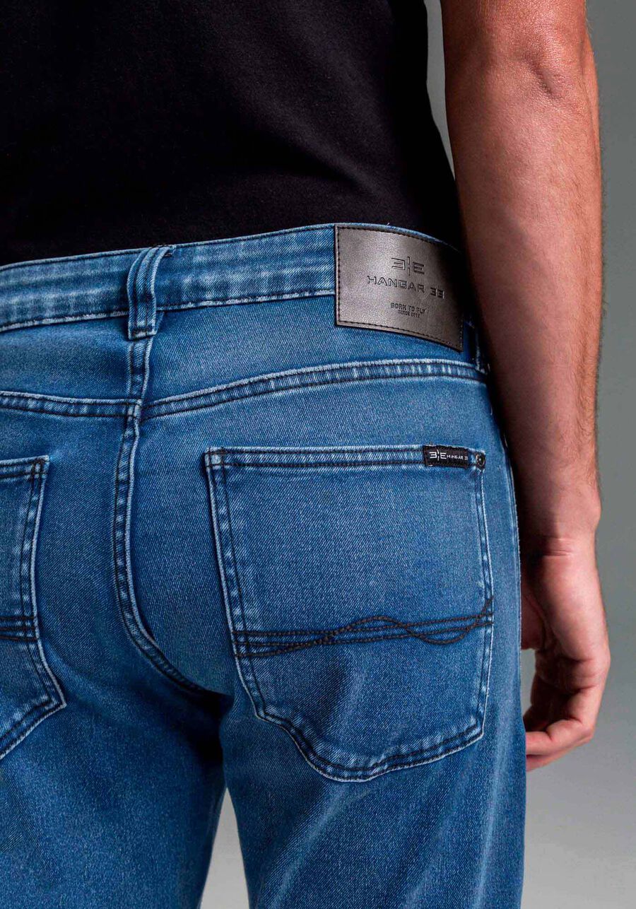 Calça Jeans Masculina Skinny Média Estonada, JEANS. Calça Jeans Masculina Skinny Média Estonada, JEANS, large.