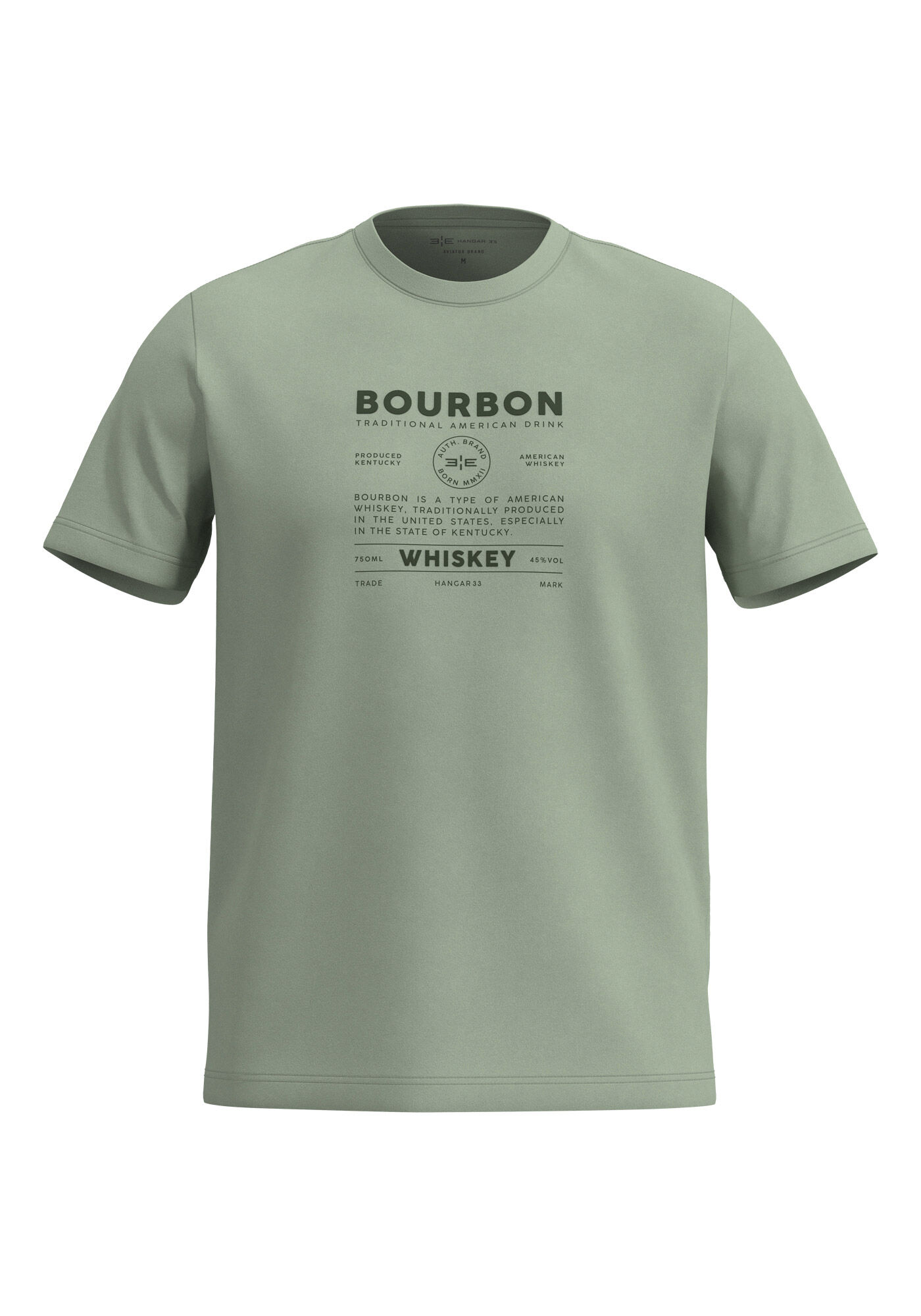 Camiseta De Mangas Curtas Em Algod&atilde;o Respons&aacute;vel Com Estampa, VERDE CHIARO, large.