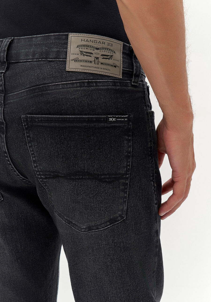 Calça Jeans Masculina Skinny Preta Estonada, PRETO REATIVO. Calça Jeans Masculina Skinny Preta Estonada, PRETO REATIVO, large.