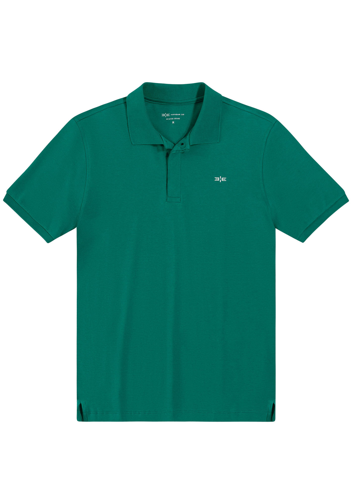 Camisa Polo Masculina em Malha Suedine, VERDE GLIMMER, large.