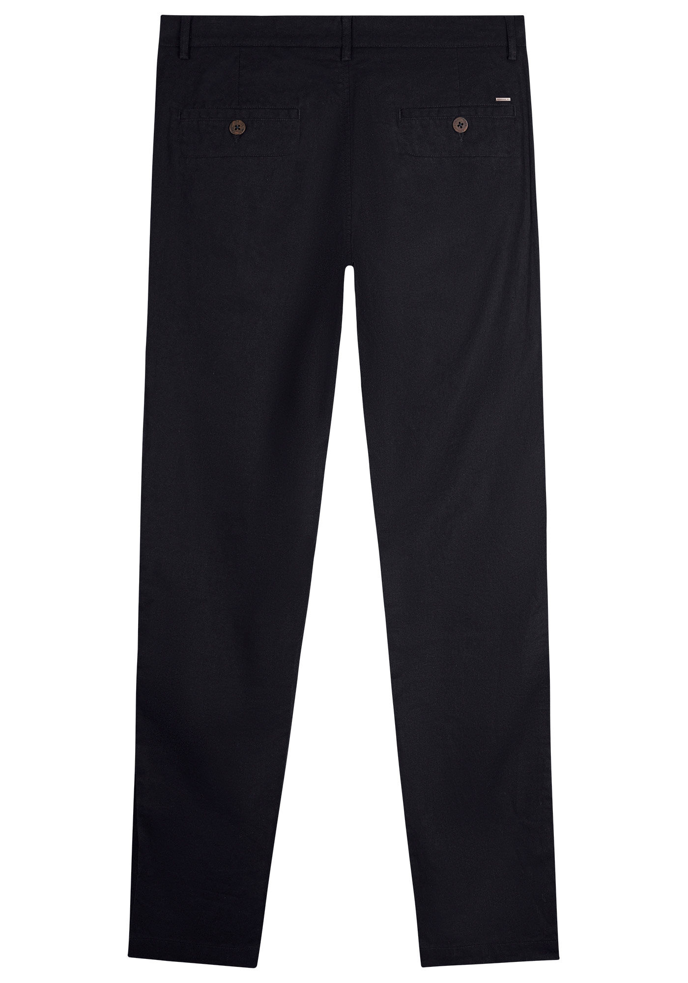 Cal&ccedil;a Com Bolsos Em Tecido Plano Com Linho, MARINHO IMPERIO, large.