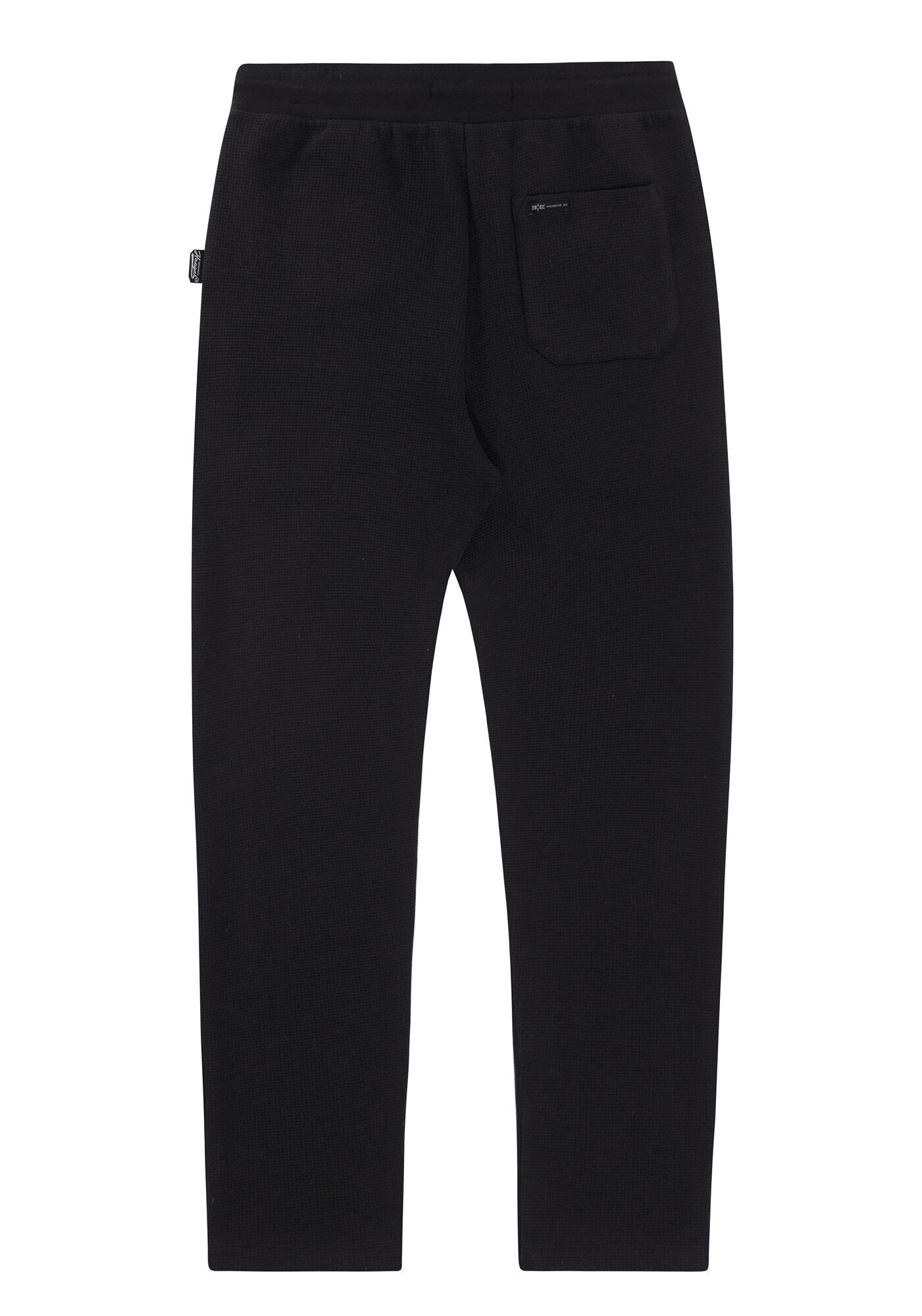 Cal&ccedil;a em Moletom Reta com Bolsos, PRETO REATIVO, large.