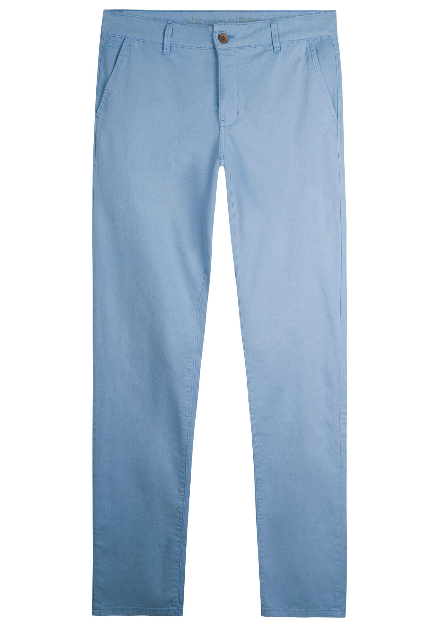 Cal&ccedil;a Slim Turbofan Em Sarja Com Elastano, AZUL BRUMA, large.
