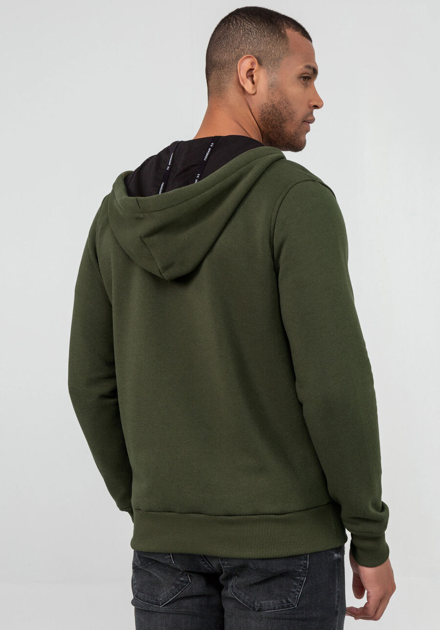 Jaqueta Masculina em Moletom Tal Pai Tal Filho, VERDE ROBUST. Jaqueta Masculina em Moletom Tal Pai Tal Filho, VERDE ROBUST, large.