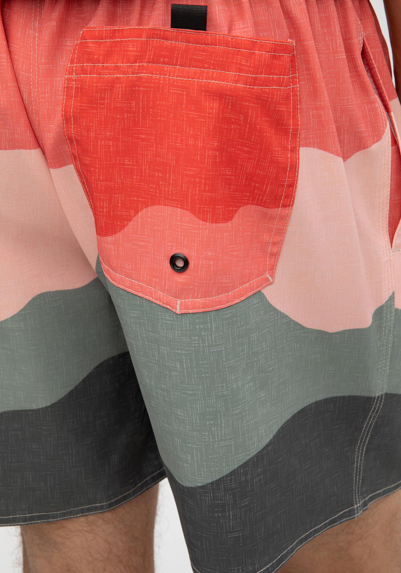 Shorts Tecido Plano Com Elastano, LARANJA GILD, large.