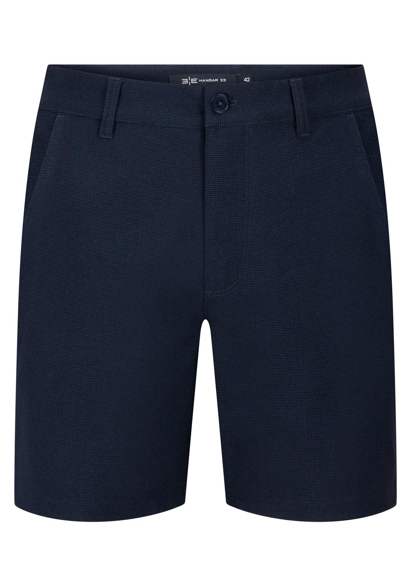 Shorts Com Bolsos Em Tecido Com Elastano, MARINHO IMPERIO, large.