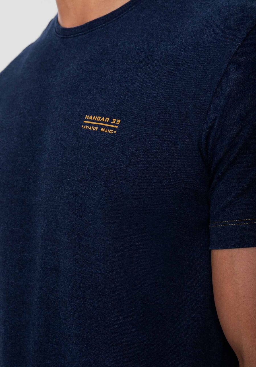 Camiseta Masculina em Malha Denim, MARINHO ACTION. Camiseta Masculina em Malha Denim, MARINHO ACTION, large.